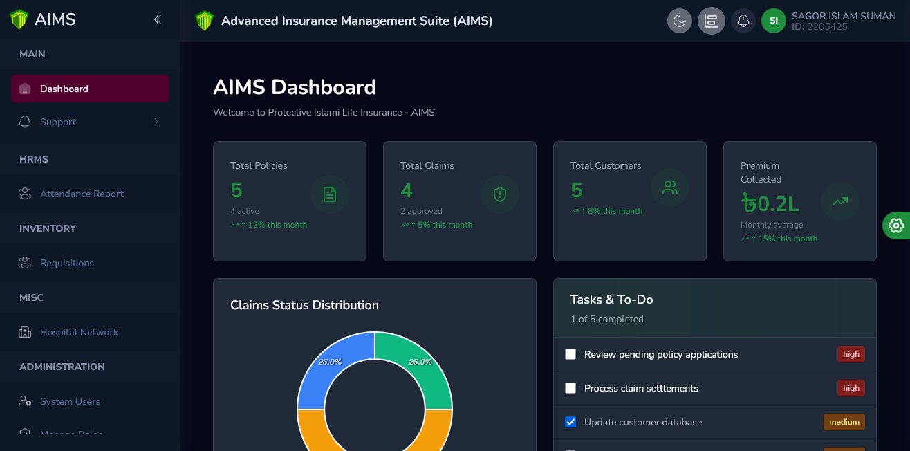 Life Insurance Operations Platform (AIMS)