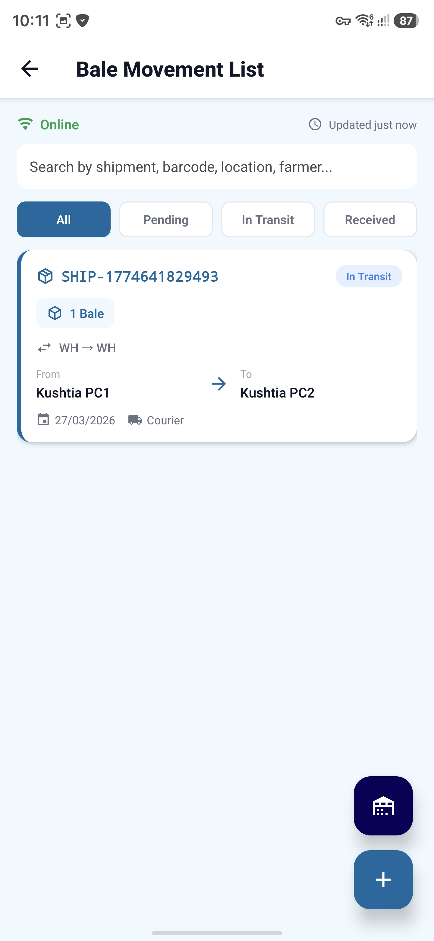 Bale Shipping Manifest & Fleet Dispatch Logistics screenshot 1