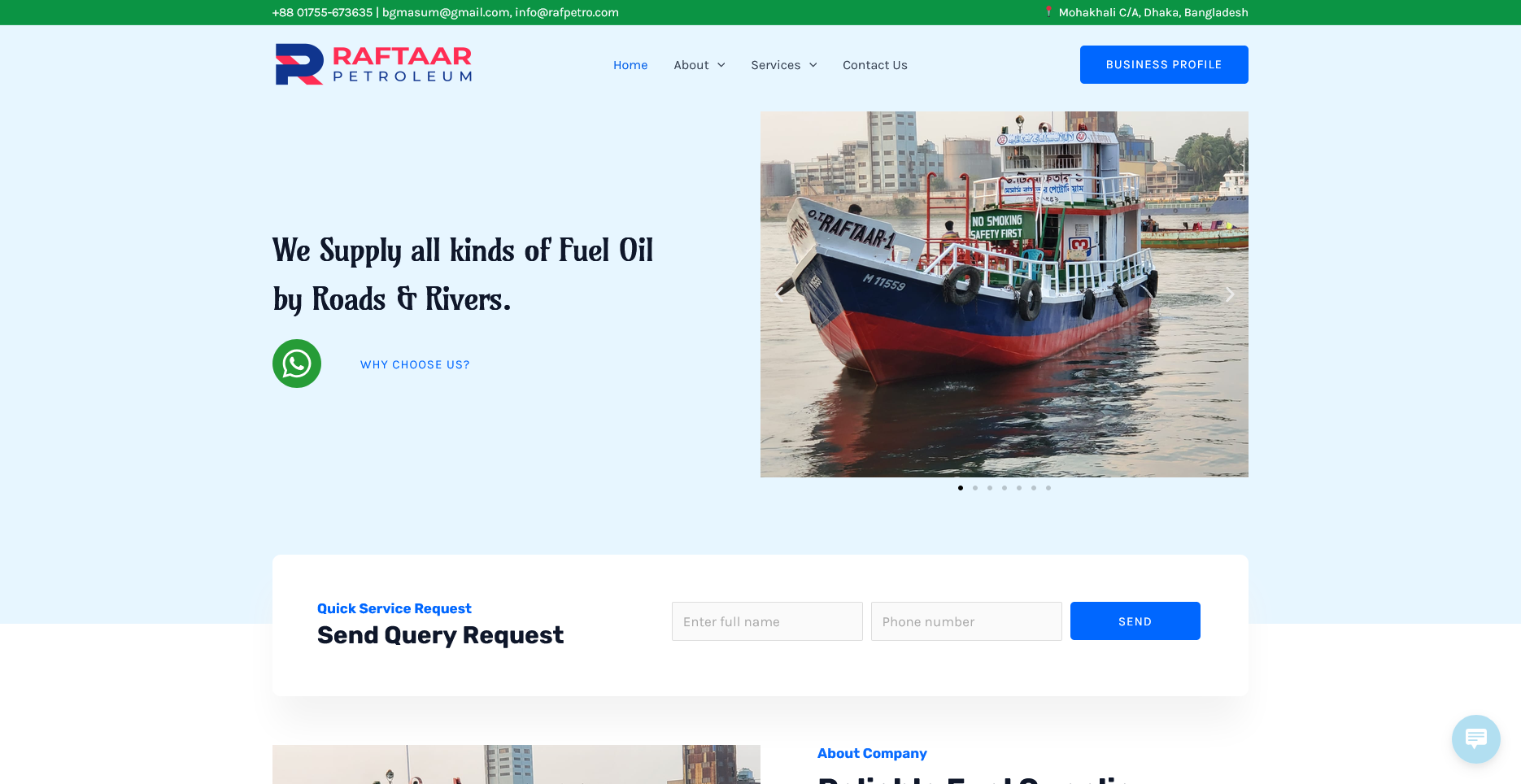 Raftaar Petroleum — Industrial Energy & Oil Portal